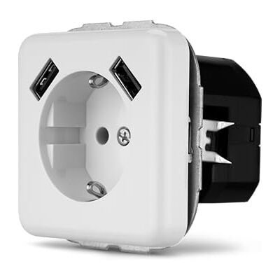 REV Ritter 0216130106 Vario podwójny USB kombi 2,1 ampera białe gniazda REV Ritter 0216130106 Vario podwójny USB kombi 2,1 ampera białe gniazda