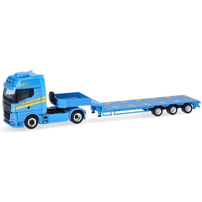 Herpa model ciężarówki MAN TGX GX naczepa niskopodwoziowa „Zillner”, miniatura w skali 1:87, model kolekcjonerski, Made in Germany, tworzywo sztuczne Herpa model ciężarówki MAN TGX GX naczepa niskopodwoziowa „Zillner”, miniatura w skali 1:87, model kolekcjonerski, Made in Germany, tworzywo sztuczne