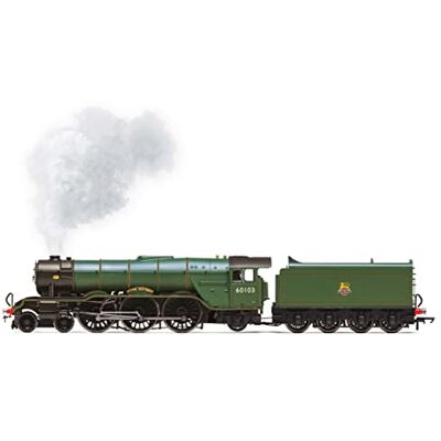 Hornby BR, klasa A3, Latający Szkot z generatorem pary, odlewaną podstawą i migoczącą paleniskiem Era 4. Lokomotywy. Hornby BR, klasa A3, Latający Szkot z generatorem pary, odlewaną podstawą i migoczącą paleniskiem Era 4. Lokomotywy.