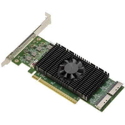KALEA-INFORMATIQUE Karta RETIMER CXL Adapter PCIe 5.0 na 2 porty MCIO 8i (x8) dla dysków SSD NVMe M2, M3, U2, U3 lub płyt rozszerzeń PCIe KALEA-INFORMATIQUE Karta RETIMER CXL Adapter PCIe 5.0 na 2 porty MCIO 8i (x8) dla dysków SSD NVMe M2, M3, U2, U3 lub płyt rozszerzeń PCIe