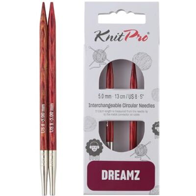 KnitPro Dreamz Wymienne igły okrągłe 5" (13 cm) rozmiar 5,00 mm KnitPro Dreamz Wymienne igły okrągłe 5" (13 cm) rozmiar 5,00 mm