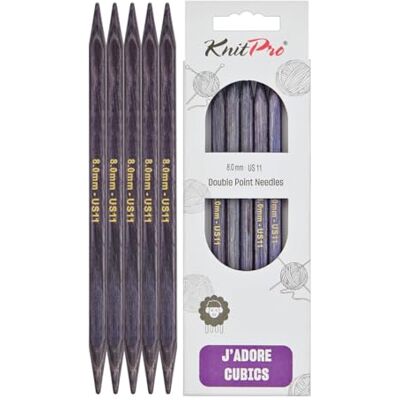 KnitPro J'Adore Cubics Zestawy 5 drutów do robienia na drutach o podwójnym szpicu Drewniane szpilki do skarpetek Kapelusze Rękawiczki Krótkie okrągłe robótki na drutach 15 cm x 8,00 mm KnitPro J'Adore Cubics Zestawy 5 drutów do robienia na drutach o podwójnym szpicu Drewniane szpilki do skarpetek Kapelusze Rękawiczki Krótkie okrągłe robótki na drutach 15 cm x 8,00 mm