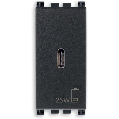 VIMAR 19292.C.25 Arké zasilacz USB 25 W do urządzeń elektronicznych, wyjście USB C, technologia Power Delivery VIMAR 19292.C.25 Arké zasilacz USB 25 W do urządzeń elektronicznych, wyjście USB C, technologia Power Delivery