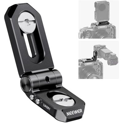 NEEWER Mini składany adapter do montażu płyty L ze śrubami 1/4 cala, odłączany trzpień zapobiegający skręcaniu, kompatybilny z klatką na kamerę SmallRig, światłem LED, kamerą akcji, bezprzewodowym NEEWER Mini składany adapter do montażu płyty L ze śrubami 1/4 cala, odłączany trzpień zapobiegający skręcaniu, kompatybilny z klatką na kamerę SmallRig, światłem LED, kamerą akcji, bezprzewodowym