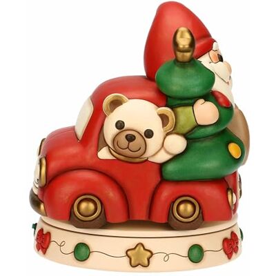 THUN Pozytywka skrzata Oliver i Teddy z ceramiczną furgonetką Maxi, 26,6 x 32,6 cm, wysokość 32,1 cm THUN Pozytywka skrzata Oliver i Teddy z ceramiczną furgonetką Maxi, 26,6 x 32,6 cm, wysokość 32,1 cm