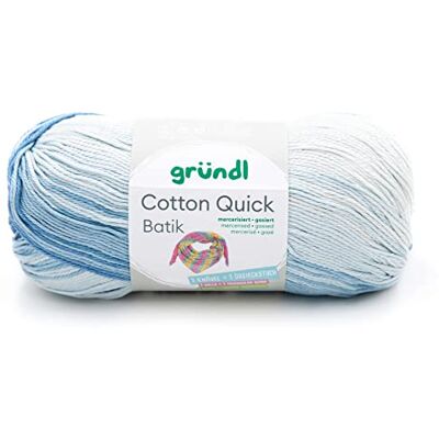 Gründl 4921-02 Cotton Quick Batik Przędza Jasnoniebieski-Średni Niebiesko-Granatowy 260 m Gründl 4921-02 Cotton Quick Batik Przędza Jasnoniebieski-Średni Niebiesko-Granatowy 260 m