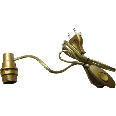 Electraline 70532 E14 Butelka Adapter + Kabel 1,5 Ml + Inter, Złoty Electraline 70532 E14 Butelka Adapter + Kabel 1,5 Ml + Inter, Złoty