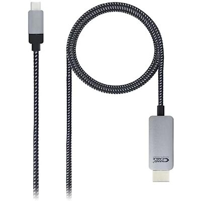 NANOCABLE 10.15.5102 konwerter USB-C na HDMI, czarny, 1,8 m NANOCABLE 10.15.5102 konwerter USB-C na HDMI, czarny, 1,8 m