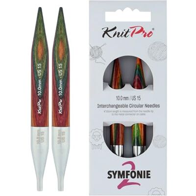 KnitPro Symfonie 2 normalne wymienne igły 5" (13 cm) 10 mm KnitPro Symfonie 2 normalne wymienne igły 5" (13 cm) 10 mm
