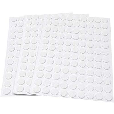 Adsamm FP-15-SA-WH-10-108-3 FP-15-SA-WH-10-108 324 x ślizgacze filcowe, białe, Ø 10 mm Adsamm FP-15-SA-WH-10-108-3 FP-15-SA-WH-10-108 324 x ślizgacze filcowe, białe, Ø 10 mm