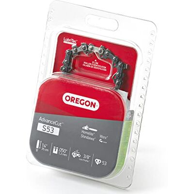 Oregon Łańcuch 35,5 cm, pół-dłutowy łańcuch tnący S53 Oregon Łańcuch 35,5 cm, pół-dłutowy łańcuch tnący S53