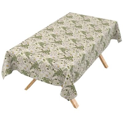 ANRO Obrus zmywalny Rumianek liście 120x140 cm ogrodowy plamoodporny i wodoodporny, łatwy w pielęgnacji – można prać w 30 °C – idealny do ogrodu, na taras i do jadalni ANRO Obrus zmywalny Rumianek liście 120x140 cm ogrodowy plamoodporny i wodoodporny, łatwy w pielęgnacji – można prać w 30 °C – idealny do ogrodu, na taras i do jadalni