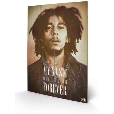 Pyramid Bob Marley Music Forever druk drewna 40 x 59 cm, wielokolorowy, 40 x 59 x 1,3 cm Pyramid Bob Marley Music Forever druk drewna 40 x 59 cm, wielokolorowy, 40 x 59 x 1,3 cm