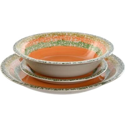 AlexandreHouse VAJILLA 18-częściowy zestaw 27 x 27 x 2 x 2 NARANJA AlexandreHouse VAJILLA 18-częściowy zestaw 27 x 27 x 2 x 2 NARANJA
