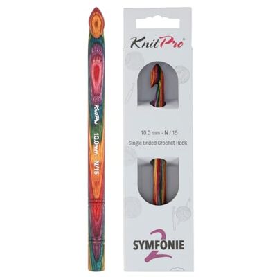 KnitPro Symfonie 2 Szydełko z pojedynczą końcówką, 10 mm KnitPro Symfonie 2 Szydełko z pojedynczą końcówką, 10 mm