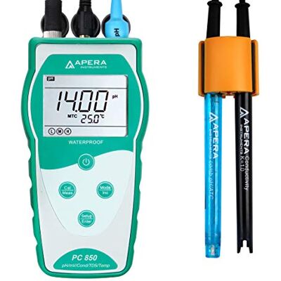 Apera Instruments PC850 przenośny zestaw miernika pH/przewodności Apera Instruments PC850 przenośny zestaw miernika pH/przewodności
