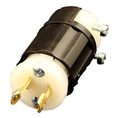 Leviton ML1-P 15 A, 125 V, wtyczka blokująca, klasa przemysłowa, Non-Grounding, MiniLock, Black-White by Leviton ML1-P 15 A, 125 V, wtyczka blokująca, klasa przemysłowa, Non-Grounding, MiniLock, Black-White by