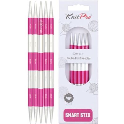 KnitPro 42013 SmartStix zestaw igieł, metalowy, kolorowy, 14 cm, 6 mm KnitPro 42013 SmartStix zestaw igieł, metalowy, kolorowy, 14 cm, 6 mm