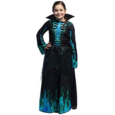 Boland Kostium dziecięcy Szkielet Azura, długa sukienka z kołnierzem, szkielet, przebranie, Halloween, karnawał, impreza tematyczna Boland Kostium dziecięcy Szkielet Azura, długa sukienka z kołnierzem, szkielet, przebranie, Halloween, karnawał, impreza tematyczna