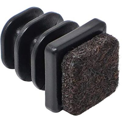 Adsamm INS-R-F-BL-1515-4 INS-R-F-BL-1515 4 x zaślepki lamelowe z filcu, czarne, 15 x 15 mm Adsamm INS-R-F-BL-1515-4 INS-R-F-BL-1515 4 x zaślepki lamelowe z filcu, czarne, 15 x 15 mm