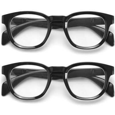 OPULIZE AWE Okulary przeciw niebieskiemu światłu dla mężczyzn i kobiet, okrągłe okulary w stylu retro, antyodblaskowe, do komputera, gier, ochrona przed promieniowaniem UV, zmęczenie oczu OPULIZE AWE Okulary przeciw niebieskiemu światłu dla mężczyzn i kobiet, okrągłe okulary w stylu retro, antyodblaskowe, do komputera, gier, ochrona przed promieniowaniem UV, zmęczenie oczu