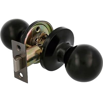 Amig Gałka do drzwi wewnętrznych Z klamką wejściową 60/70 mm Gałka kulkowa po obu stronach Do drewnianych drzwi wejściowych 35-45 mm Czarny mosiądz Amig Gałka do drzwi wewnętrznych Z klamką wejściową 60/70 mm Gałka kulkowa po obu stronach Do drewnianych drzwi wejściowych 35-45 mm Czarny mosiądz