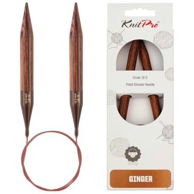KnitPro Ginger Birk 120cm 10mm - Druty do dziergania KnitPro Ginger Birk 120cm 10mm - Druty do dziergania
