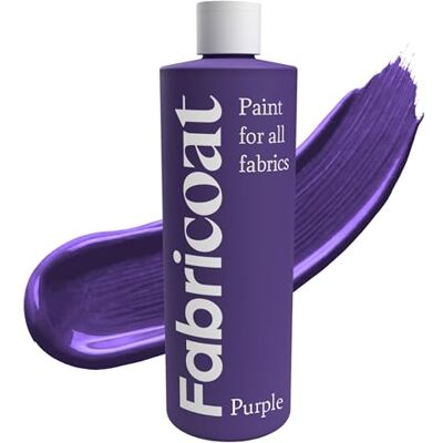 Fabricoat Farba do tkanin przywróć lub zmień kolor dowolnej tkaniny maluj bezpośrednio na tkaninie zmień wszystko sofy, abażury, wnętrza samochodu (250 ml, fioletowy) Fabricoat Farba do tkanin przywróć lub zmień kolor dowolnej tkaniny maluj bezpośrednio na tkaninie zmień wszystko sofy, abażury, wnętrza samochodu (250 ml, fioletowy)