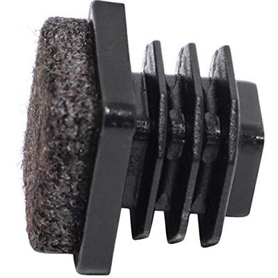 Adsamm INS-R-F-BL-1616-4 INS-R-F-BL-1616 4 x zatyczki lamelowe z filcu, czarne, 16 x 16 mm Adsamm INS-R-F-BL-1616-4 INS-R-F-BL-1616 4 x zatyczki lamelowe z filcu, czarne, 16 x 16 mm