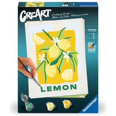 Ravensburger CreArt, Malen nach Zahlen Adults Trend Zitronen Ravensburger CreArt, Malen nach Zahlen Adults Trend Zitronen