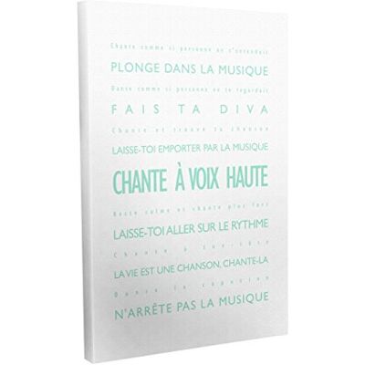 ART Aime płótno na ramie, nowoczesny styl, mięta zielona na białym, 20 x 30 cm ART Aime płótno na ramie, nowoczesny styl, mięta zielona na białym, 20 x 30 cm