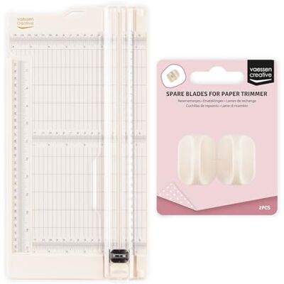 Creative Krajalnica do papieru z deską do składania – kość słoniowa – 15,2 x 30,5 cm – 2 w 1 maszyna do cięcia do scrapbookingu, kart i projektów papierowych – łącznie z 2 zapasowymi ostrzami Creative Krajalnica do papieru z deską do składania – kość słoniowa – 15,2 x 30,5 cm – 2 w 1 maszyna do cięcia do scrapbookingu, kart i projektów papierowych – łącznie z 2 zapasowymi ostrzami