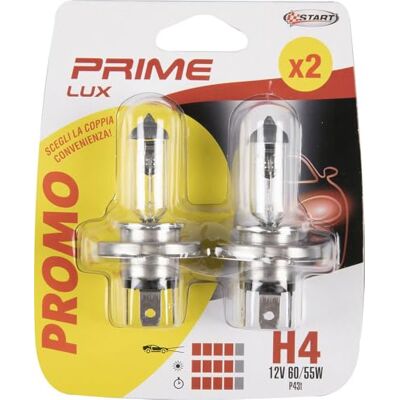 START Para halogenowych żarówek samochodowych H4 12V 60/55W P43t START Para halogenowych żarówek samochodowych H4 12V 60/55W P43t