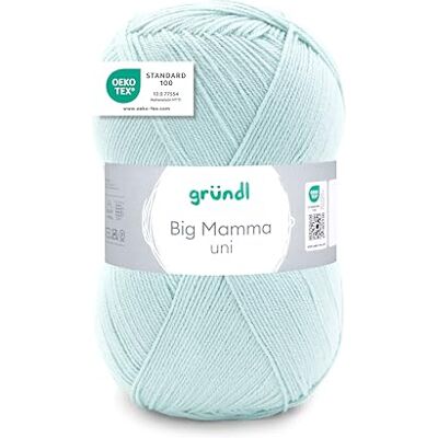 Gründl Big Mamma Przędza, Turkusowy, 400 g XXL wełna do robienia na drutach, miękka i przyjazna dla skóry, 100% akryl, 1040 m Gründl Big Mamma Przędza, Turkusowy, 400 g XXL wełna do robienia na drutach, miękka i przyjazna dla skóry, 100% akryl, 1040 m