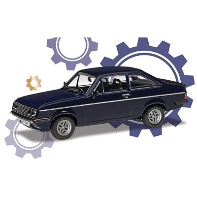 Corgi Va14909 Ford Escort Mk2 Rs2000, Granatowy (Najmniejszy Trybik Richarda Hammonda) Model Odlewu w Skali Corgi Va14909 Ford Escort Mk2 Rs2000, Granatowy (Najmniejszy Trybik Richarda Hammonda) Model Odlewu w Skali