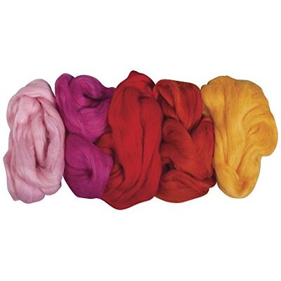 Rayher grzebień z czystej wełny zej w 5 kolorach, po 25 g, waga całkowita: 125 g, wełna, 25 cm x 16 cm x 6 cm, wełna, Sommermischung, 25 x 16 x 6 cm Rayher grzebień z czystej wełny zej w 5 kolorach, po 25 g, waga całkowita: 125 g, wełna, 25 cm x 16 cm x 6 cm, wełna, Sommermischung, 25 x 16 x 6 cm