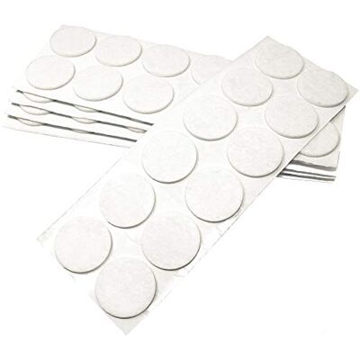 Adsamm ® / 60 x podkładki filcowe samoprzylepne/białe/ø 40 mm/okrągłe/filcowe podkładki do mebli o grubości 3,5 mm/ochrona mebli i podłóg Adsamm ® / 60 x podkładki filcowe samoprzylepne/białe/ø 40 mm/okrągłe/filcowe podkładki do mebli o grubości 3,5 mm/ochrona mebli i podłóg