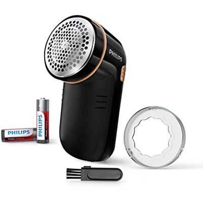 Philips Golarka do tkanin – 8800 obr./min, duże ostrze, 3 rozmiary sitka, bezpieczna dla wszystkich tkanin, łatwe czyszczenie, 2 baterie AA, kompaktowy design (GC026/80) Philips Golarka do tkanin – 8800 obr./min, duże ostrze, 3 rozmiary sitka, bezpieczna dla wszystkich tkanin, łatwe czyszczenie, 2 baterie AA, kompaktowy design (GC026/80)