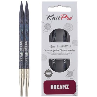 KnitPro Dreamz Wymienne igły okrągłe 4" (10 cm) rozmiar 6,50 mm KnitPro Dreamz Wymienne igły okrągłe 4" (10 cm) rozmiar 6,50 mm