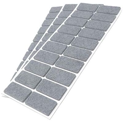 Adsamm FP-35-SA-GR-2040-20-3 FP-35-SA-GR-2040-20 60 x podkładki filcowe, szare, 20x40 mm Adsamm FP-35-SA-GR-2040-20-3 FP-35-SA-GR-2040-20 60 x podkładki filcowe, szare, 20x40 mm