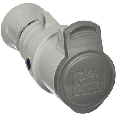 Gewiss HP – 3-biegunowe gniazdo mobilne + uziemienie 16 A, transf.12h IP44 Gewiss HP – 3-biegunowe gniazdo mobilne + uziemienie 16 A, transf.12h IP44