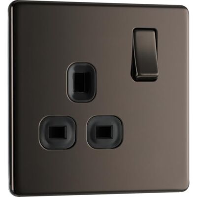 British General - Nexus - Black Nickel - 1-Gang Gniazdo British General - Nexus - Black Nickel - 1-Gang Gniazdo