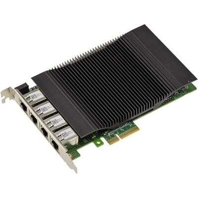 KALEA-INFORMATIQUE Karta kontrolera sieciowego PCIe x4 z 4 portami 5 Gigabit RJ45 Power Over Ethernet PoE+ 30 W na port, chipset Realtek RTL8126 KALEA-INFORMATIQUE Karta kontrolera sieciowego PCIe x4 z 4 portami 5 Gigabit RJ45 Power Over Ethernet PoE+ 30 W na port, chipset Realtek RTL8126