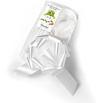Brizzolari Kokardki, 50 sztuk Bianco Brizzolari Kokardki, 50 sztuk Bianco