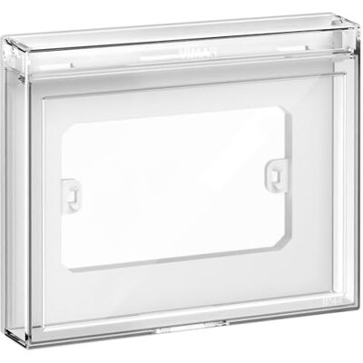 VIMAR 14923 Plana Shell IP44, przezroczysta klapa, 3 m, umożliwia obsługę elementów sterujących z zamkniętą pokrywą. Kompatybilność: Eikon Exé, Linea, Arké, Plana VIMAR 14923 Plana Shell IP44, przezroczysta klapa, 3 m, umożliwia obsługę elementów sterujących z zamkniętą pokrywą. Kompatybilność: Eikon Exé, Linea, Arké, Plana
