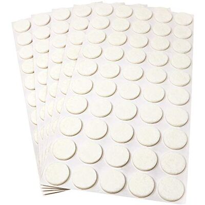 Adsamm ® 250 x podkładki filcowe/Ø 22 mm/białe/okrągłe/3,5 mm grubości samoprzylepne podkładki filcowe najwyższej jakości Adsamm ® 250 x podkładki filcowe/Ø 22 mm/białe/okrągłe/3,5 mm grubości samoprzylepne podkładki filcowe najwyższej jakości
