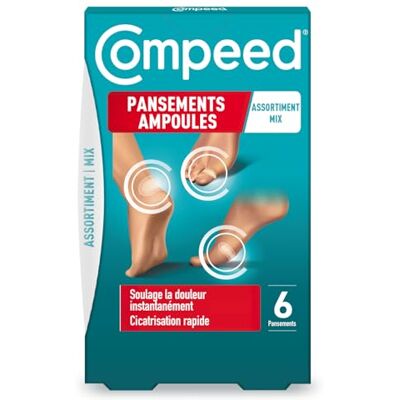 Zestaw plasterków na pęcherze Compeed x6 - Opatrunki Zestaw plasterków na pęcherze Compeed x6 - Opatrunki