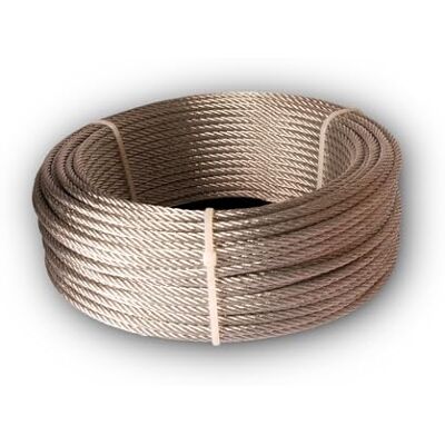 CHAPUIS Ocynkowana stalowa lina 7x7 5mm 25m - Kable CHAPUIS Ocynkowana stalowa lina 7x7 5mm 25m - Kable