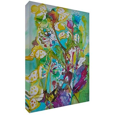 Płótno świecące kolory abstrakcyjne należą artysta Val Johnson dzikie kwiaty 30 x 20 x 4 cm małe Płótno świecące kolory abstrakcyjne należą artysta Val Johnson dzikie kwiaty 30 x 20 x 4 cm małe