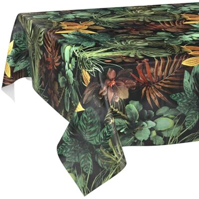 ANRO Obrus ceratowy, zmywalny, zmywalny, odporny na działanie wody, z efektem lotosu, Tropia, 180 x 140 cm, krawędź cięcia ANRO Obrus ceratowy, zmywalny, zmywalny, odporny na działanie wody, z efektem lotosu, Tropia, 180 x 140 cm, krawędź cięcia